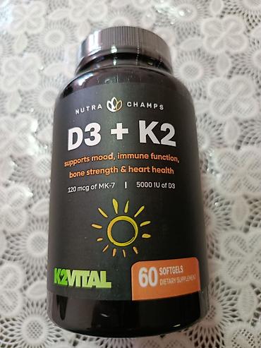 multizan d3: NutraChamps D3 + K2 vitamin kompleksi – 60 softgel kapsul Məhsul — 1