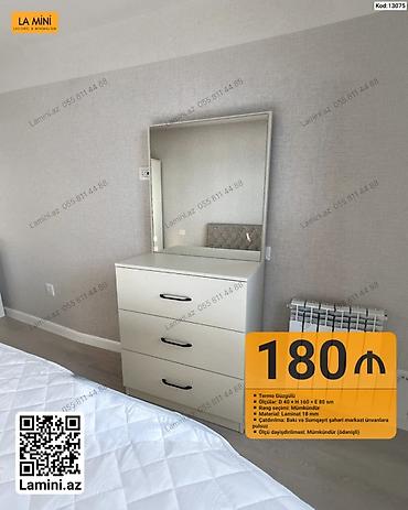 Komodlar: Termo güzgülü komod - Ölçülər: D 40 x H 160 x E 80 sm - Rəng seçimi — 1