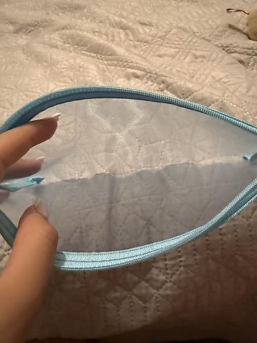 maşka: Şəffaf torlu kosmetik/aksessuar çantası - Material: incə, nəfəsalan — 2