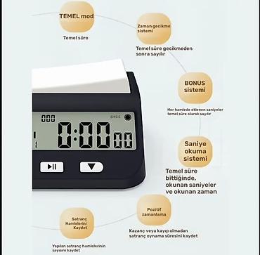 şahmat saat: Elektron şahmat saatı – YS-9901 (yeni versiya) Standart rejmlər var — 4