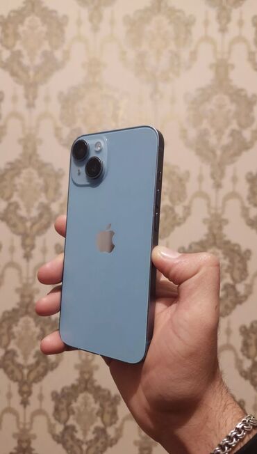 ipone 13 mini: IPhone 14, 128 GB, Mavi, Simsiz şarj, Face ID, Sənədlərlə