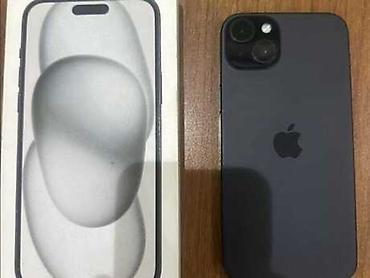 IPhone 15, 128 GB, Midnight, Simsiz şarj, Face ID, Sənədlərlə