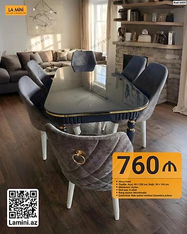 Mebel: Masa dəsti – La Mini - Model kodu: 6909 - Ölçülər: açıq 90×200 sm — 1