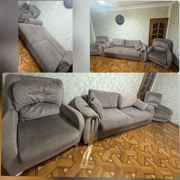 Divan və kreslo dəstləri: İşlənmiş, Divan, 2 kreslo, Bazalı, Açılan lalafo.az -da Divan və kreslo dəstləri: İşlənmiş, Divan, 2 kreslo, Bazalı, Açılan