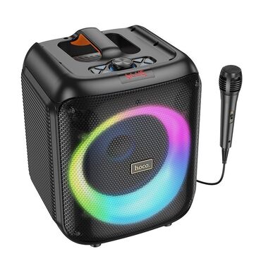 вокальный микрофон: Портативная акустическая система Hoco HA1 Karaoke - это стильный и
