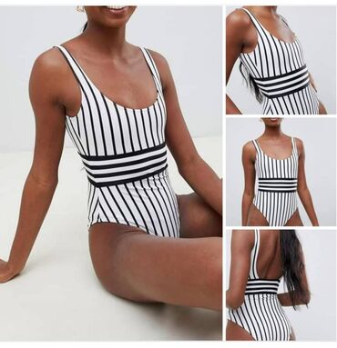 beti kupaći kostimi: S (EU 36), Spandex, Stripes, color - White