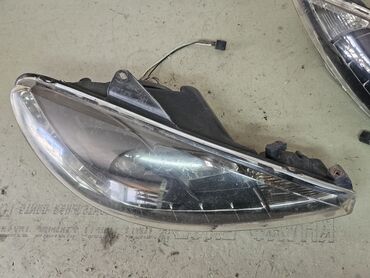 Передние фары: Комплект передних фар Peugeot 2000 г., Б/у, Аналог — 17