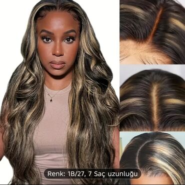 Təbii saçlar, pariklər: Parik, Təbii, Yeni — 7