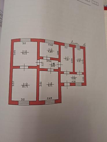 Продажа коттеджей и домов: Продаётся дом с.Нижний Ала-Арча 56 м.кв 4комн.1кухня санузел в доме — 32