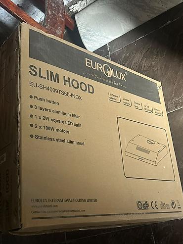 samovar satılır: Eurolux Slim Hood mətbəx Aspratoru Qaz piltesi Aspirator pakofka — 4