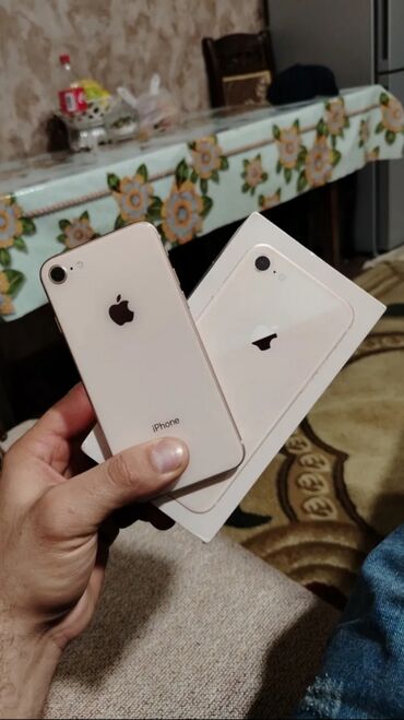 Apple iPhone: IPhone 8, 128 GB, Blue Titanium, Barmaq izi