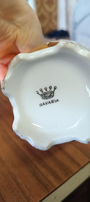 metalac džezve: Zlatna porcelanska kafena/čajna posuda – Bavaria - Materijal: fini — 3