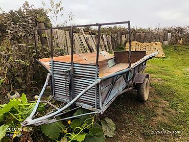 traktor qoşqu: Tək oxlu, qoşqu tipli kənd təsərrüfatı treyleri - Güclü metal karkas — 1