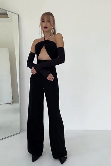 versace mindjuse: Elegantni ženski kombinezon bez naramenica sa halter vezivanjem oko — 2