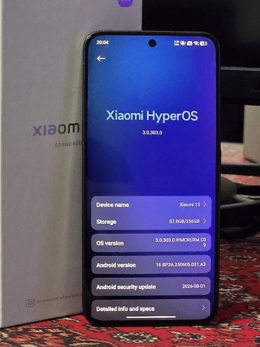 xiaomi netbook: Xiaomi 13, 256 GB, rəng - Qara — 3