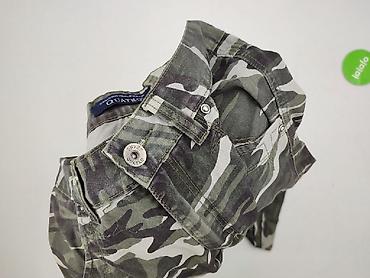 czarne cargo pull and bear: Męskie spodnie cargo Quatro – moro - Fason: cargo z wieloma — 6