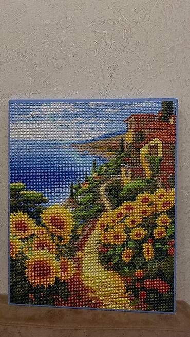 deniz şekli: Məhsul: Rəqəmsal mozaika (diamond painting) tablo Təsvir: - Süjet — 2