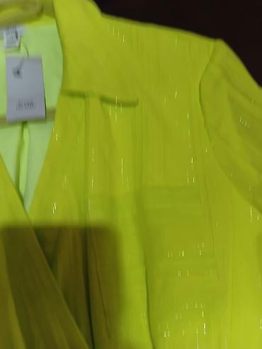 Haljine: Neon zeleno haljina-košulja sa resamam m do l - Model: midi — 16