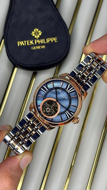 mirvari reng: Patek Philippe qol saatı – avtomatik mexanizm, safir şüşə, 5 ATM suya — 2