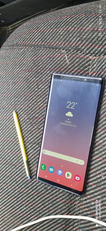 samsung a10 qiymeti azerbaycanda: Samsung Galaxy Note 9, 128 GB, rəng - Göy, Barmaq izi, İki sim kartlı, Simsiz şarj