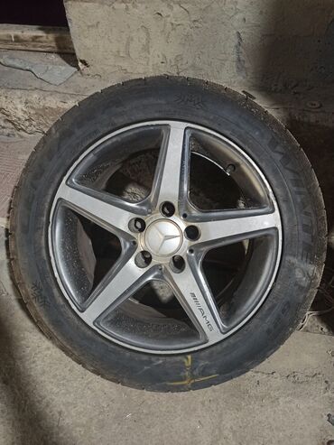 диски титановые 14: Литые Диски R 16 AMG, 1 шт, отверстий - 5, Б/у