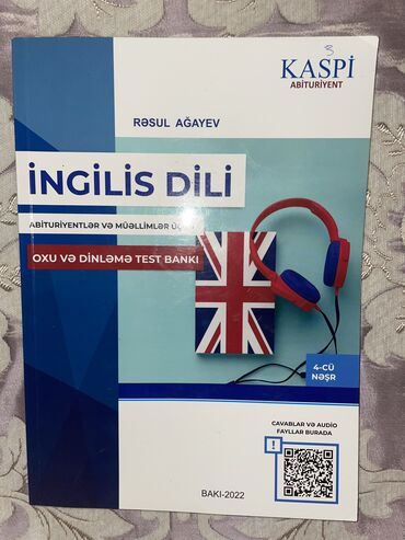 mhm riyaziyyat test banki pdf: İngilis dili Testlər 9-cu sinif, Kaspi, 1-ci hissə, 2022 il