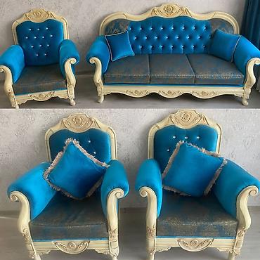 sumqayit 2 ci el mebel: İşlənmiş, Divan, 2 kreslo — 1