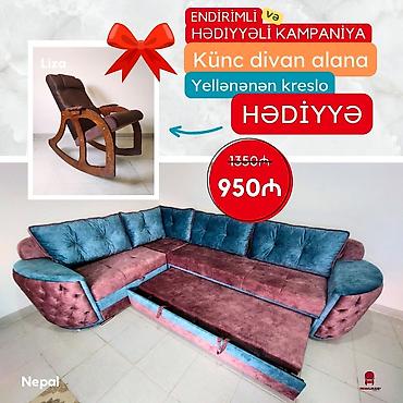 Divanlar: Künc divan, Yeni, Açılan, Bazalı, Parça, Şəhərdaxili pulsuz çatdırılma — 2