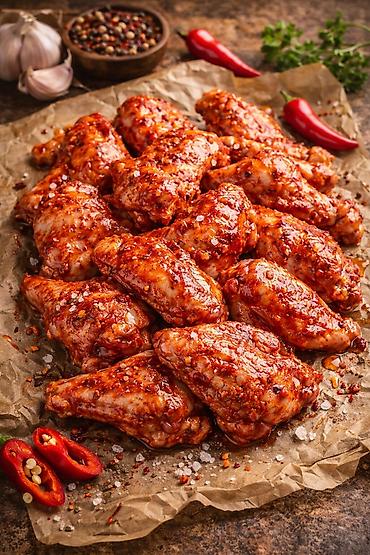 🍗 МАРИНОВАННЫЕ КУРИНЫЕ КРЫЛЫШКИ 🍗 Сырые • Без панировки • Фирменный