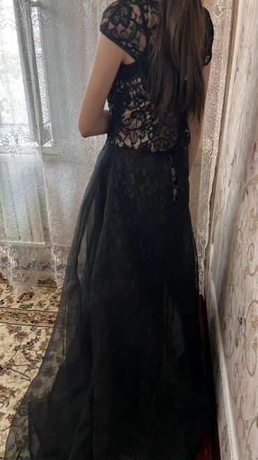 Вечерние платья: Вечернее платье, Длинная модель, Без рукавов, Стразы, M, L — 3