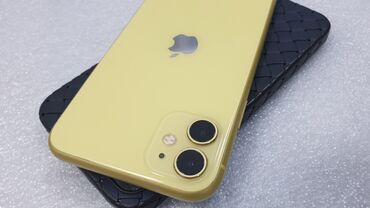 обмен на айфон 12: IPhone 11, Б/у, 128 ГБ, Желтый, Чехол, 75 %