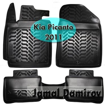 picanto: Kia Picanto 2011 üçün poliuretan ayaqaltilar. Полиуретановые коврики