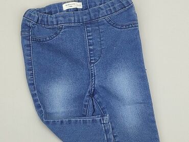 mango kombinezon jeans: Spodnie jeansowe, Fox&Bunny, 6-9 m, stan - Bardzo dobry