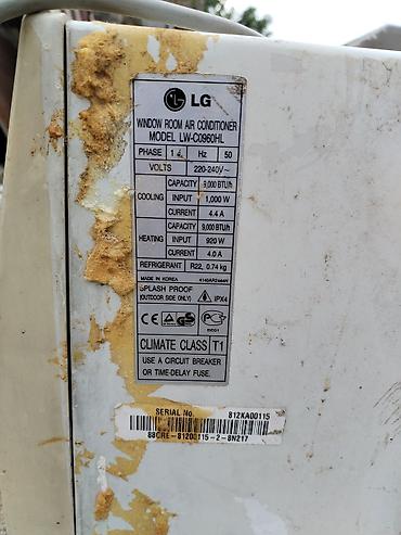 pencere kondisionerleri: LG pəncərə tipli kondisioner – model LW-C0960HL - Tip — 2