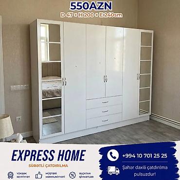Dolablar: Yeni, 6 qapı, Siyirməli, Açılan, Düz dolab — 1