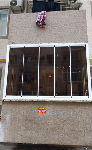 Balkonlar: 🔹 Kitab (qatlanan) Cam Balkon 🔹 Sürgülü Cam Balkon Sistemləri 🔹 Otaq — 5