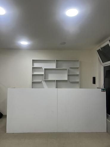 1 kub nece kvadrat metrdir: Ağ rəngli modul mətbəx mebeli dəsti - Üst modul: divara bərkidilən — 2