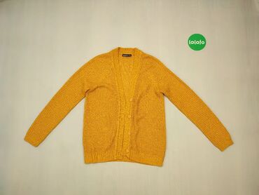 Bluza, S (EU 36), wzór - Jednolity kolor, kolor - Żółty