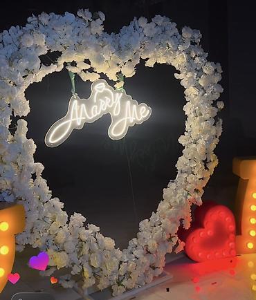 rgb свет: Неоновая LED-вывеска «Marry Me» - Цвет свечения: теплый белый - — 2