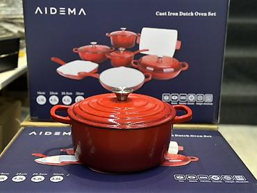галоген: Набор чугунной посуды AIDEMA — Cast Iron Dutch Oven Set Состав — 6