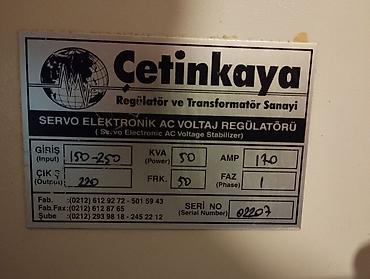 12 voltu 220 volta çeviren: Yeni, Sənaye üçün, 3 faza, Gərginliy stabilizatoru, 220 V — 1