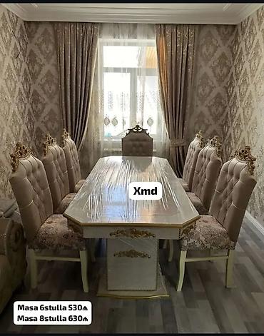su radiator: Qonaq otağı üçün, Yeni, Açılmayan, Dördbucaq masa, 6 stul — 1