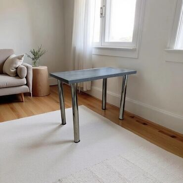 тумбочка для стола: Компактный прямоугольный стол в современном стиле. - Столешница