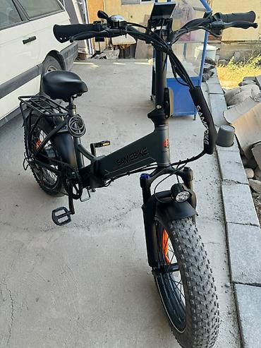 Электровелосипеды: Электровелосипед SAMEBIKE (складная рама) - Прочная складная рама с — 6