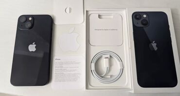 айфон 13 цена ош бу: IPhone 13, Колдонулган, 128 ГБ, Midnight, Коргоочу айнек, Каптама, Куту, 88 %