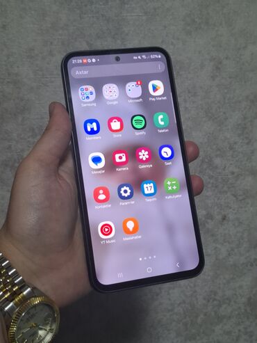 kreditlə işlənmiş telefonlar: Samsung Galaxy A54, 128 GB, rəng - Qara, Barmaq izi, İki sim kartlı, Face ID