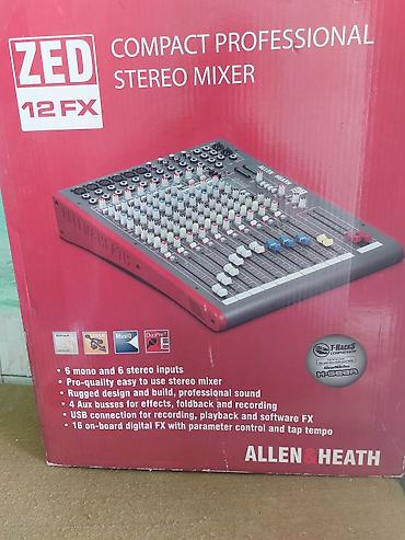korg pa 3 x: Allen & Heath ZED-12FX – kompakt professional stereo mikser — 3