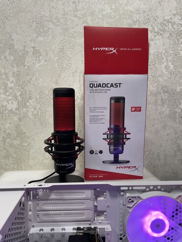 колонка с микрофоном для караоке: Микрофон hyperx quadcast Микрофон в идеальном состоянии Все работает