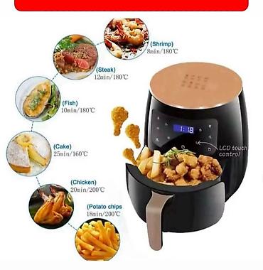 mini phones: Friteza na vruć vazduh (air fryer) sa digitalnim LCD touch kontrolama — 1