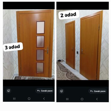 Двери и комплектующие: * qapilar satilir 1 ədədi 55 manata ünvan Hövsan zu90 kod 1237